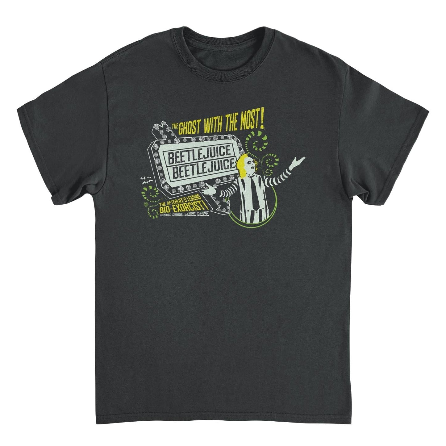 Beetlejuice The Ghost with the Most Mens T Shirt Black Officially Licensed