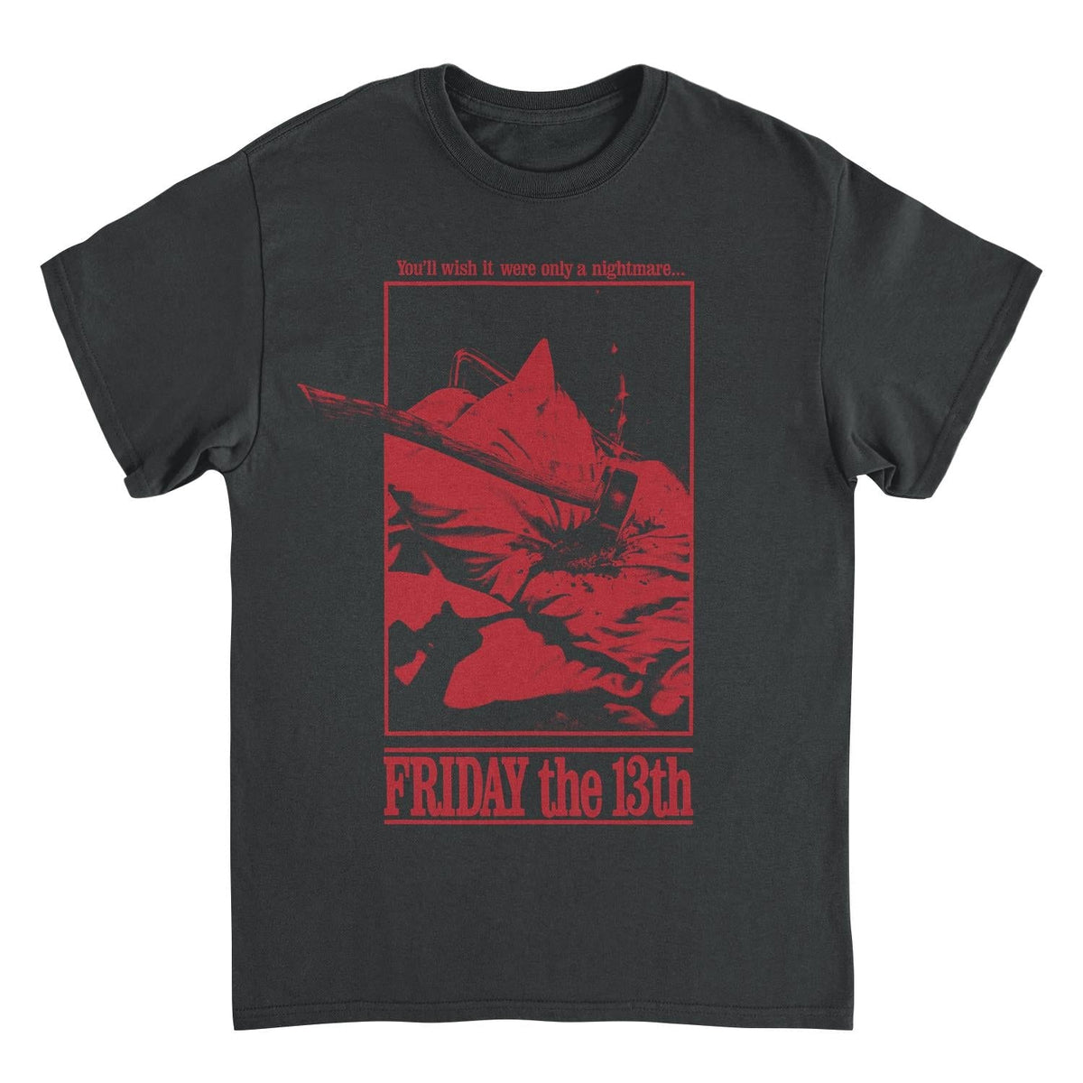 Nightmare on Elm Street Mono Poster Mens T Shirt Black Officially Licensed