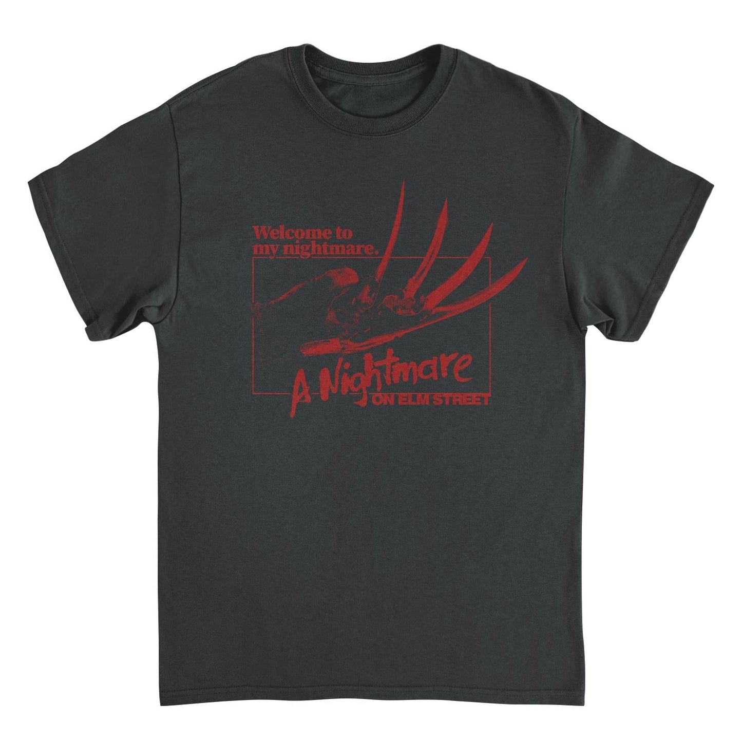 Nightmare on Elm Street Welcome To My Nightmare Mens T Shirt Black Officially Licensed