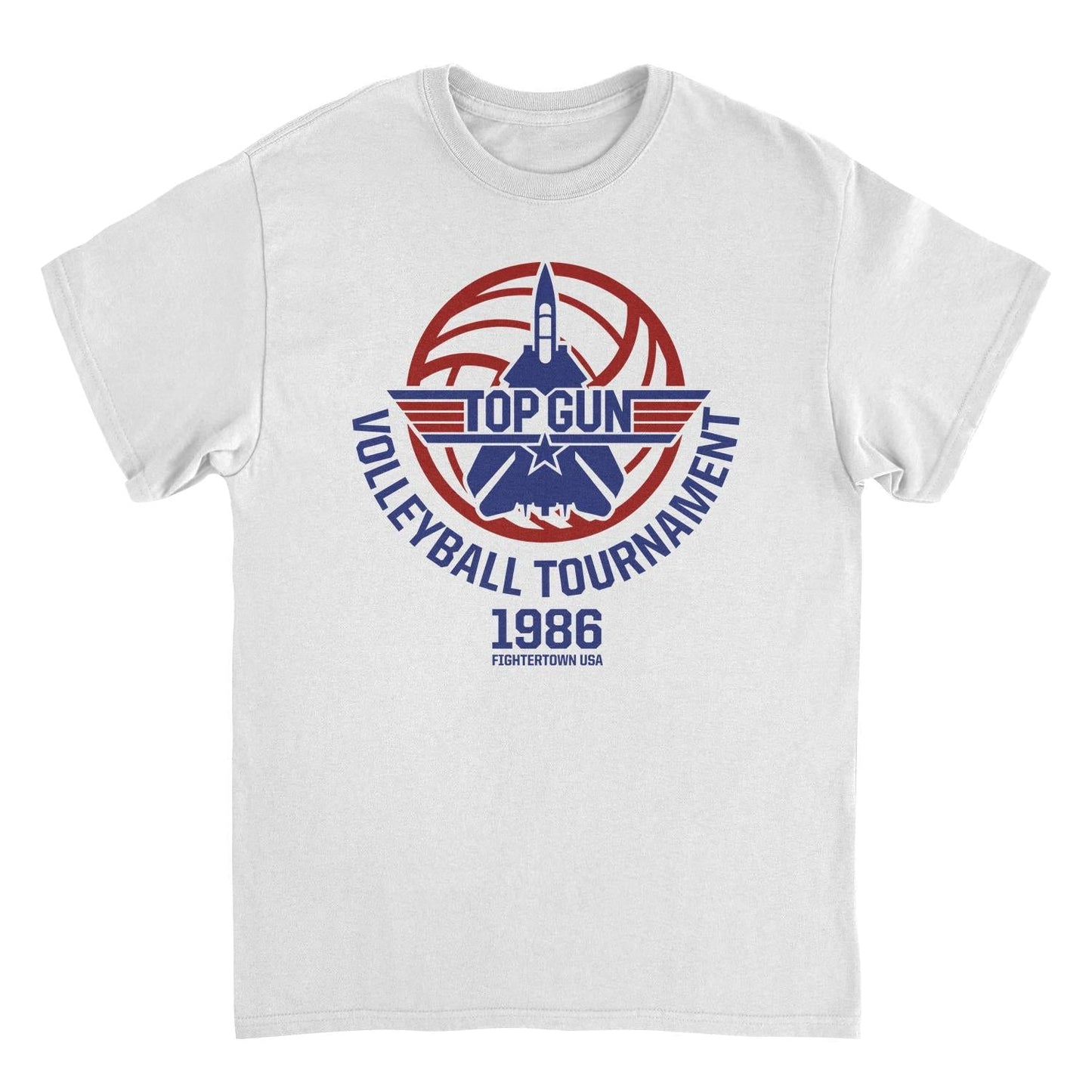 Top Gun Volleyball Tournament Mens T Shirt White Officially Licensed