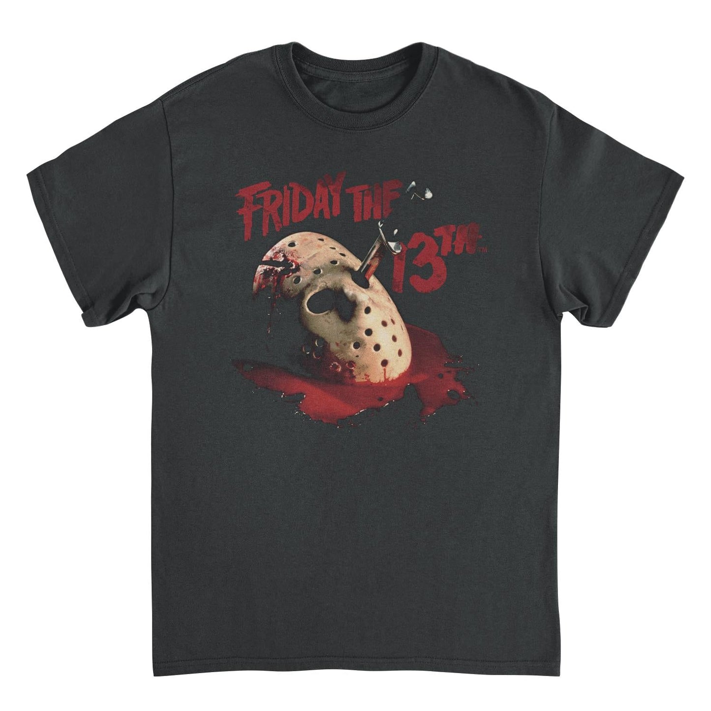 Friday the 13th Jason Mask Mens T Shirt Black Officially Licensed