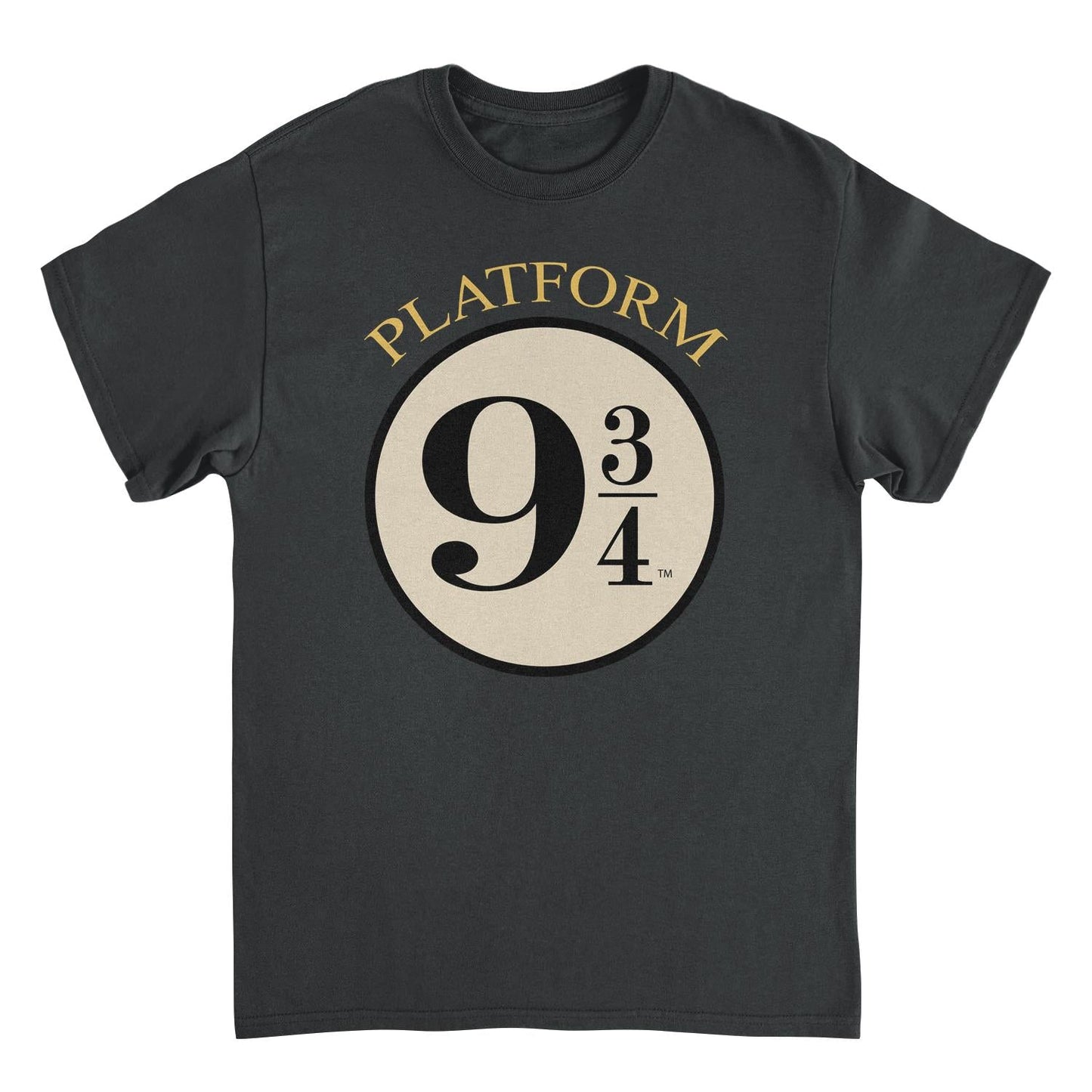 Harry Potter Platform Nine and Three Quarters Mens T Shirt Black Officially Licensed