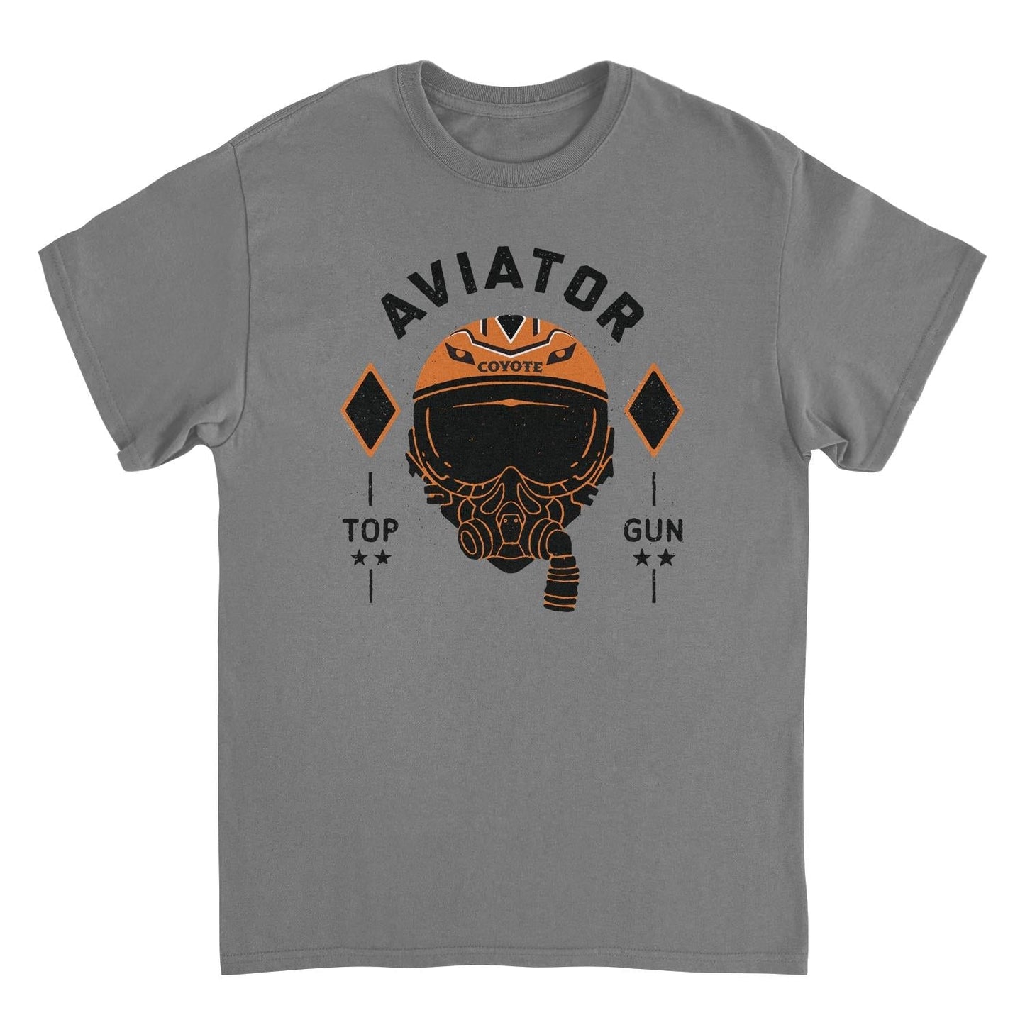 Top Gun Aviator Top Gun Mens T Shirt Charcoal Officially Licensed