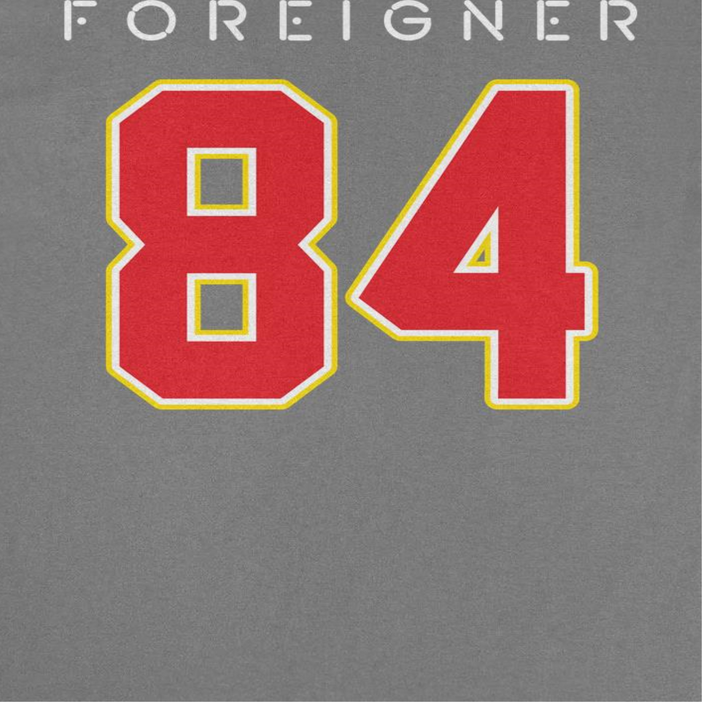 Foreigner Agent Provocateur 84 Mens T Shirt Charcoal Officially Licensed