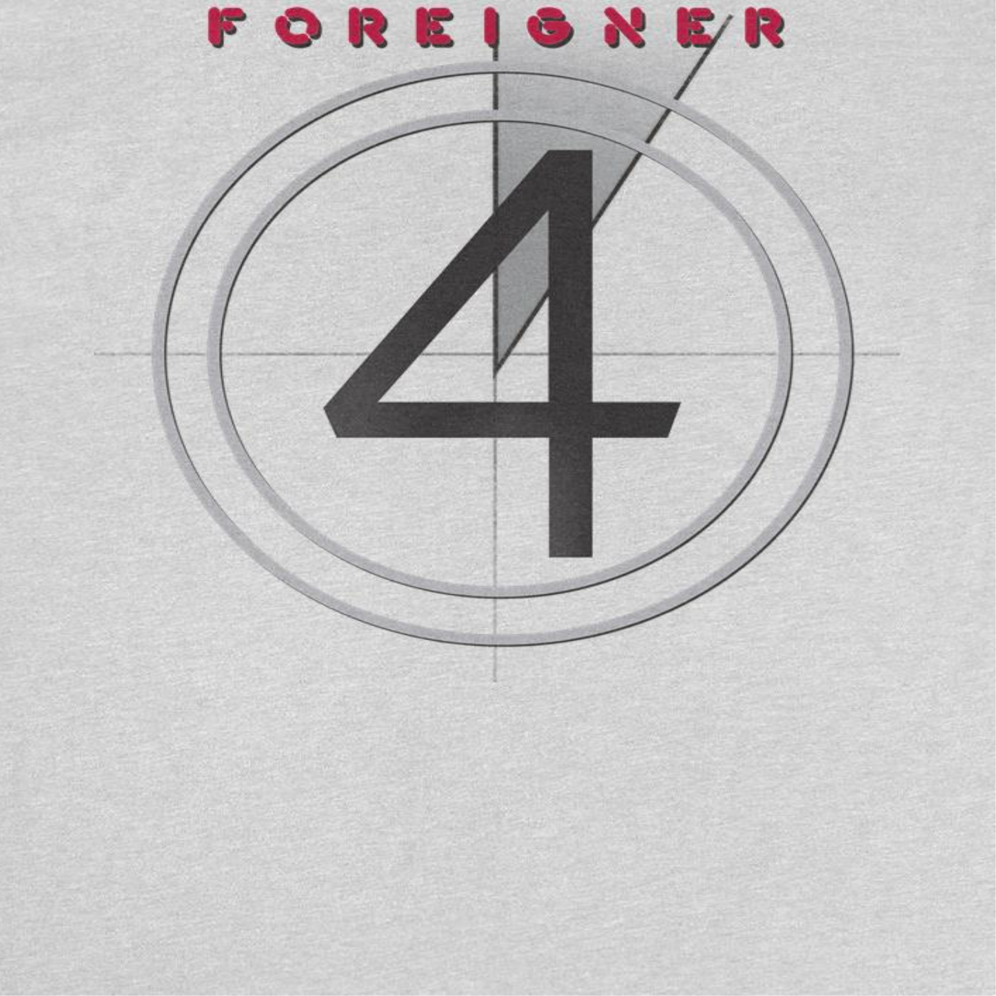 Foreigner Foreigner 4 Count Mens T Shirt Ash Grey Officially Licensed
