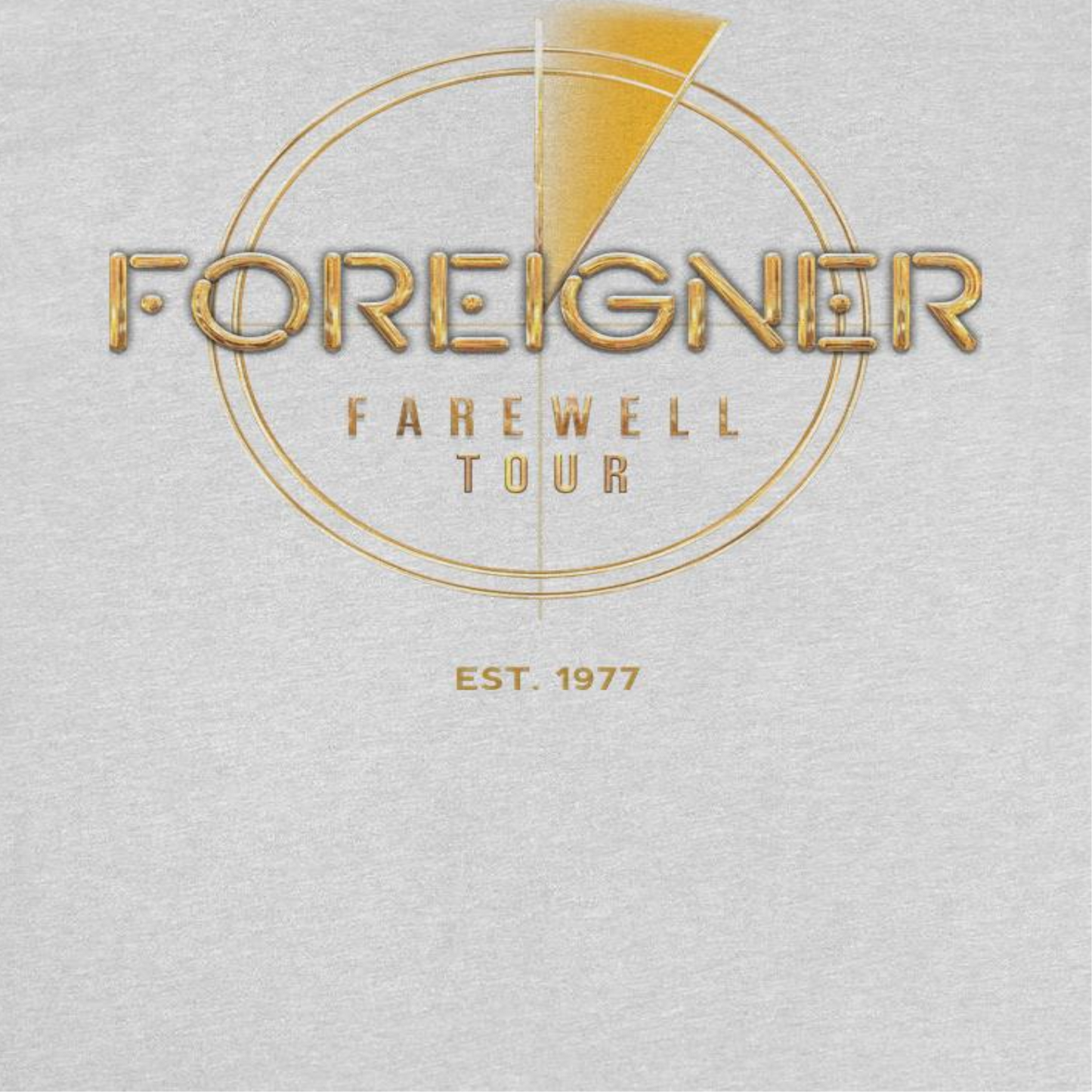 Foreigner Farewell Tour Mens T Shirt Ash Grey Officially Licensed