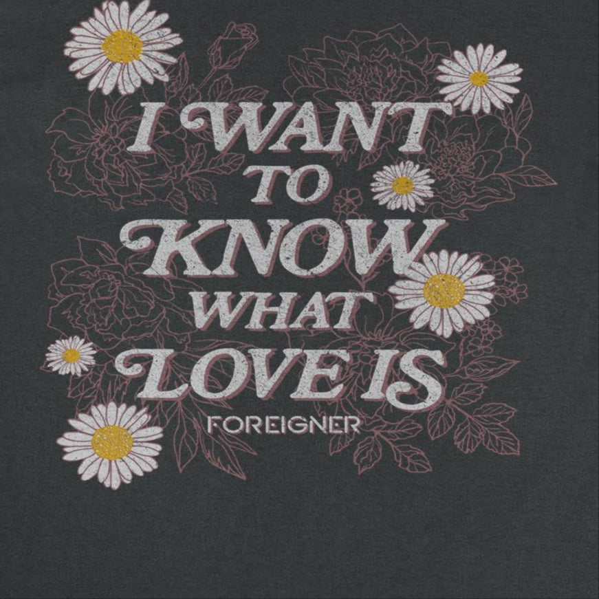 Foreigner I Want To Know Mens T Shirt Black Officially Licensed