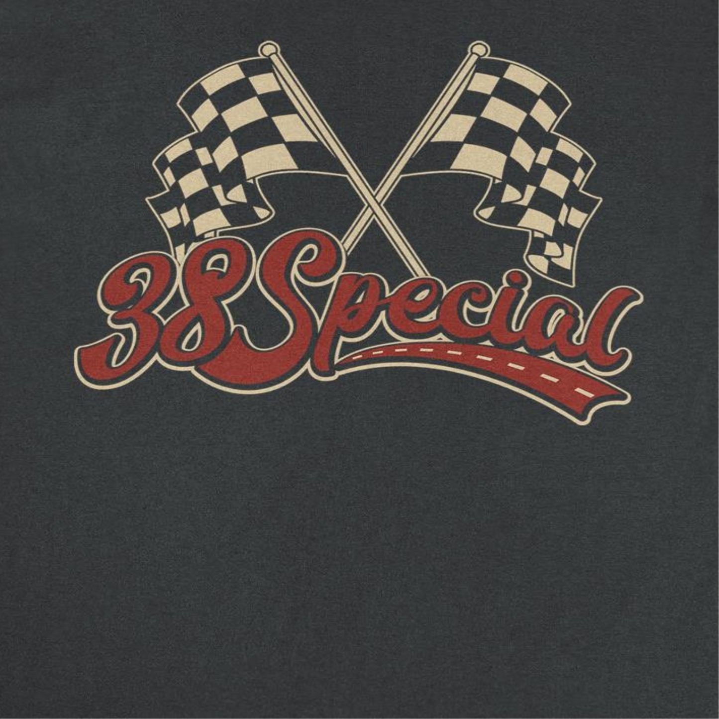38 Special Checkered Flags Mens T Shirt Black Officially Licensed