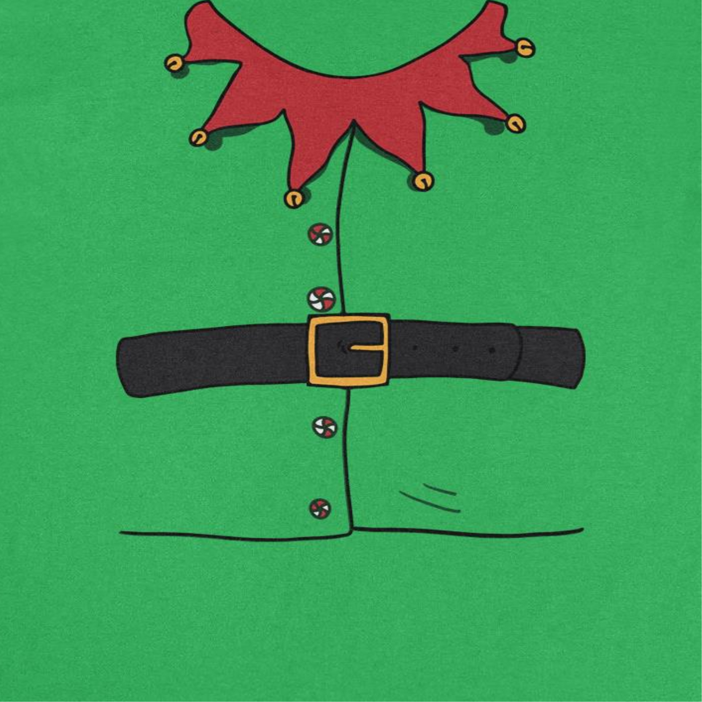 Elf Suit Mens Christmas T-Shirt Green Officially Licensed