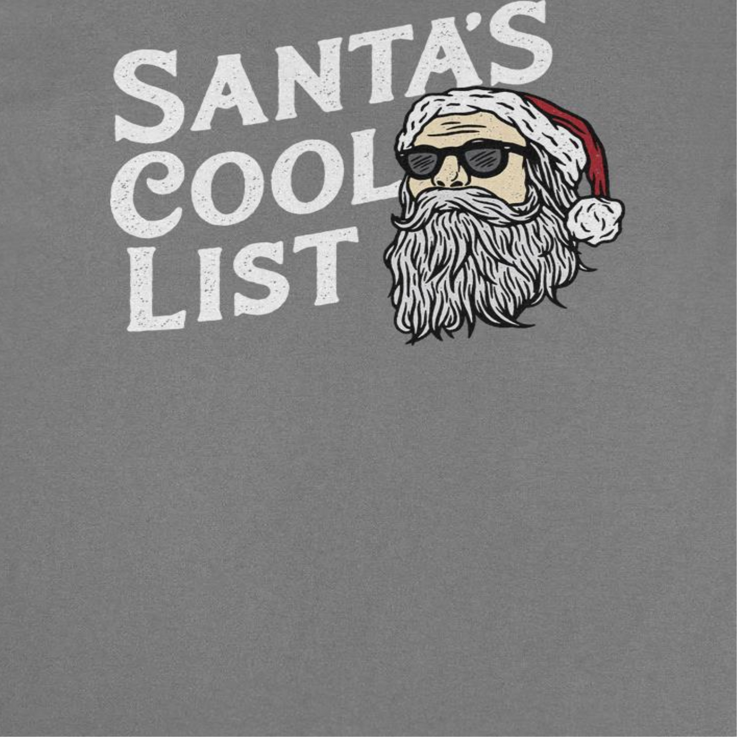 Santa's Cool List Mens Christmas T-Shirt Officially Licensed