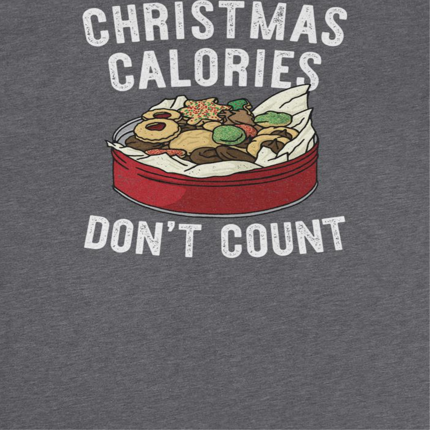 Christmas T-Shirt - Christmas Calories Don't Count Officially Licensed