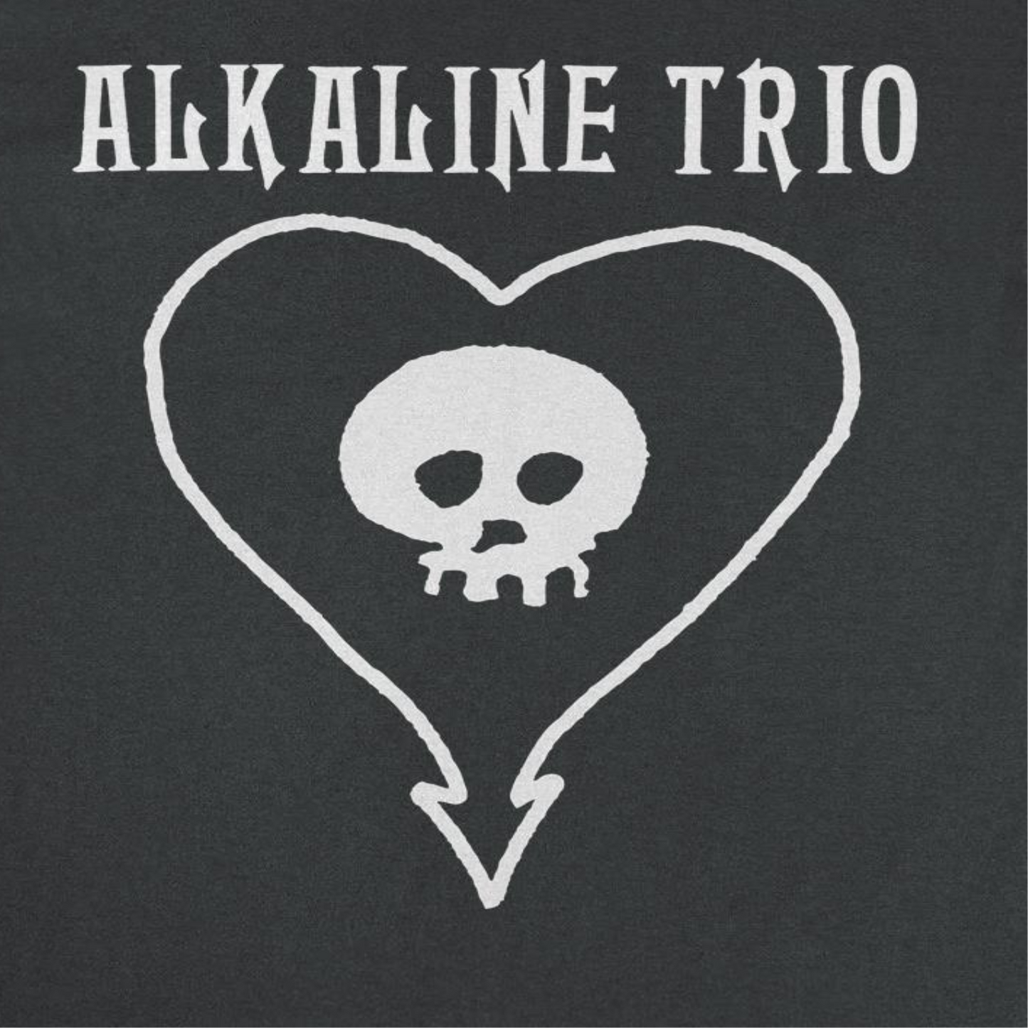 Alkaline Trio Classic Heartskull Mens T Shirt Black Officially Licensed
