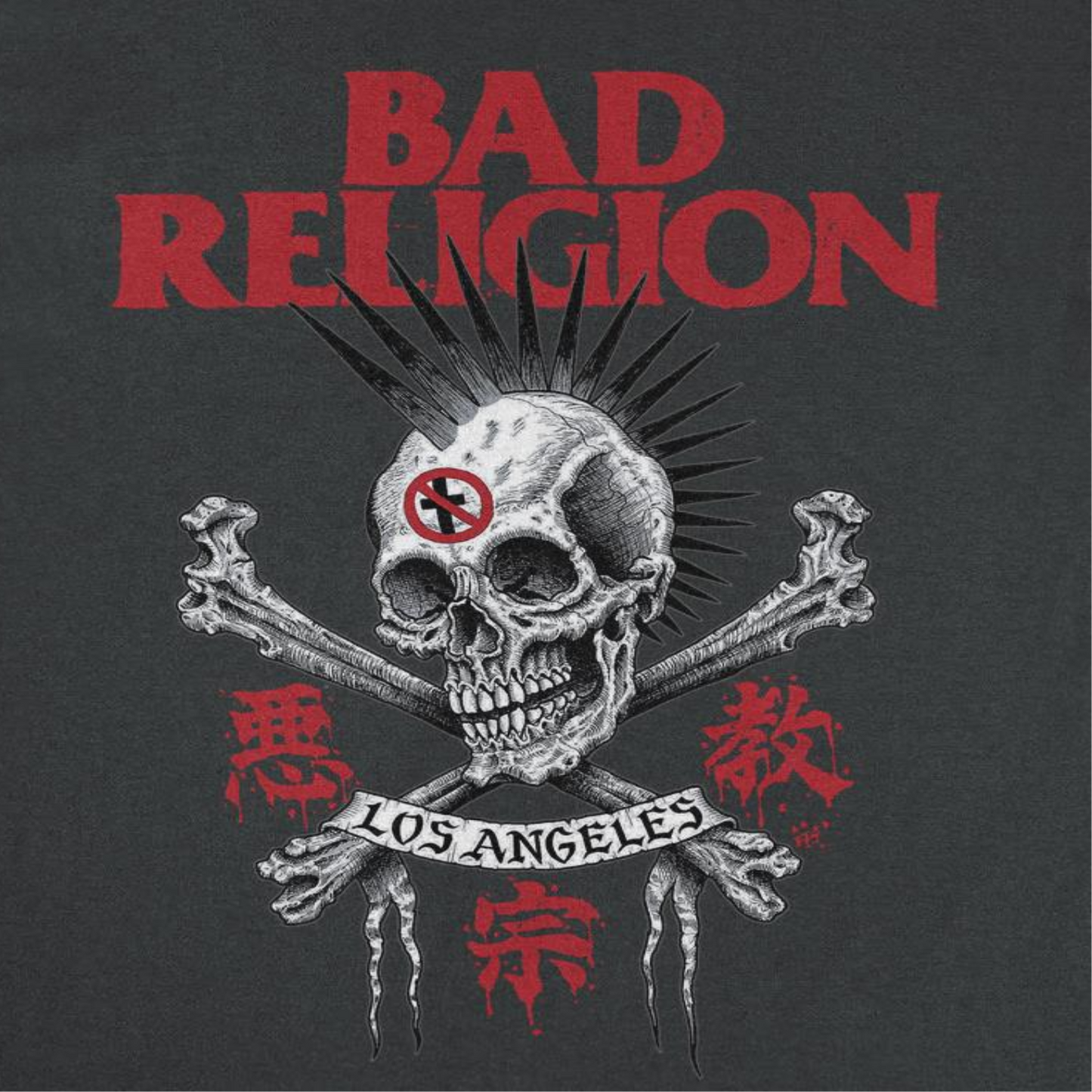 Bad Religion Bad Religion Tokyo La Mens T Shirt Black Officially Licensed