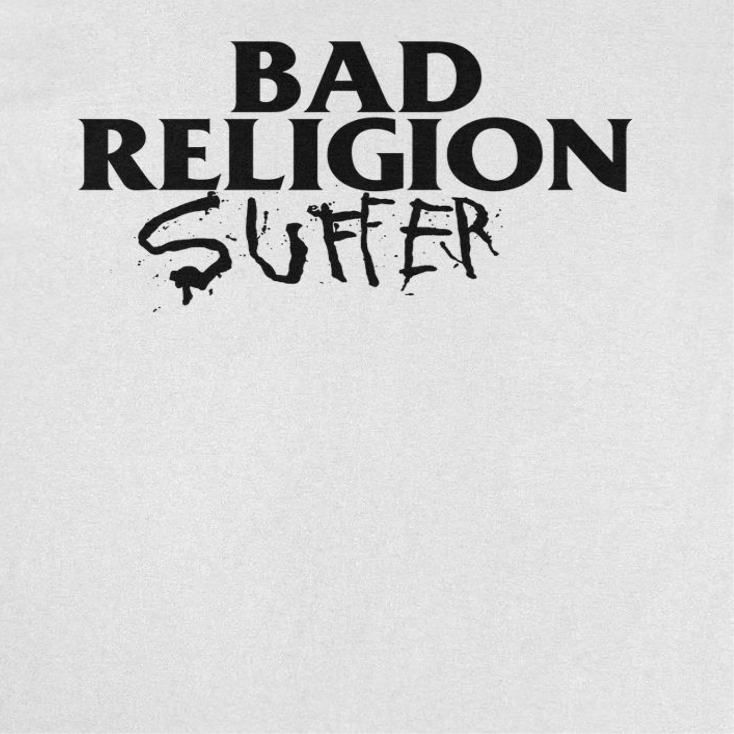 Bad Religion Suffer 89 EU Tour Front Mens T Shirt White Officially Licensed
