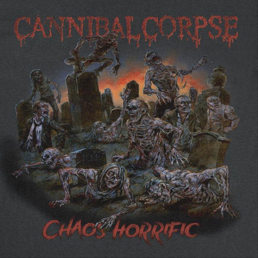 Cannibal Corpse Chaos Horrific Tame Front Mens T Shirt Black Officially Licensed