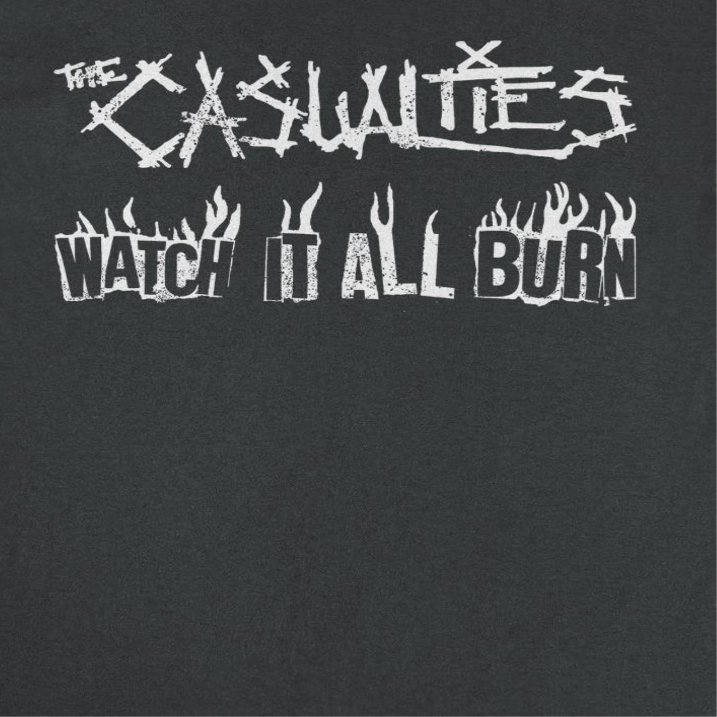 The Casualties All Out War Back Mens T Shirt Black Officially Licensed