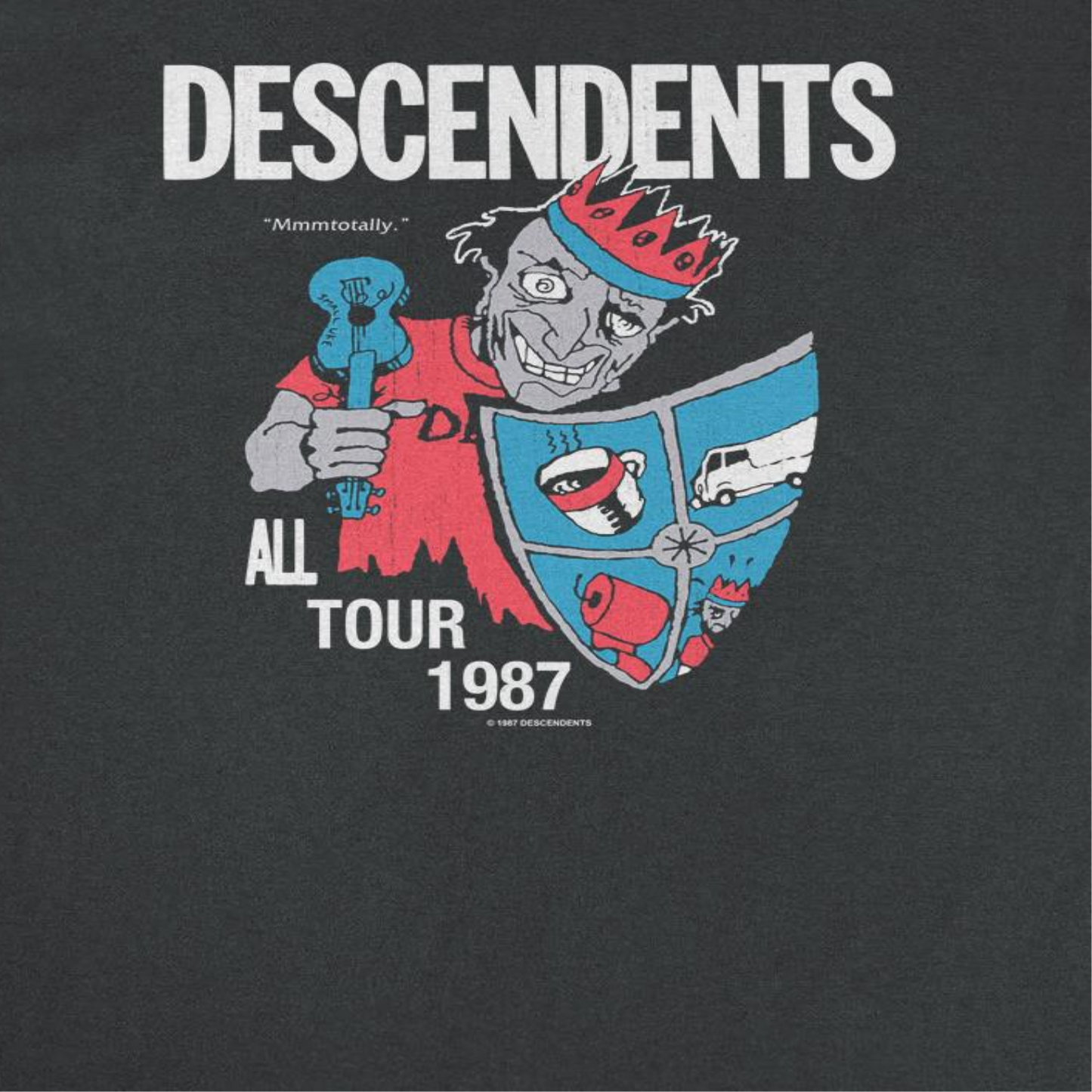 Descendents All Tour 87 Mens T Shirt Black Officially Licensed