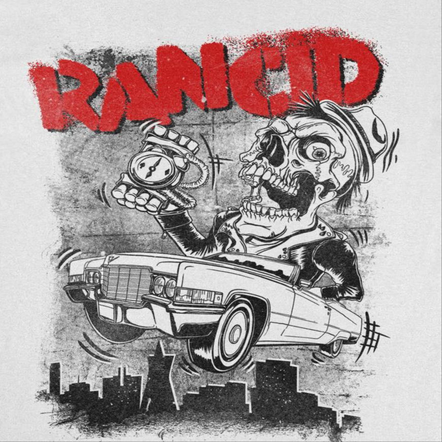 Rancid Cadillac Mens T Shirt White Officially Licensed