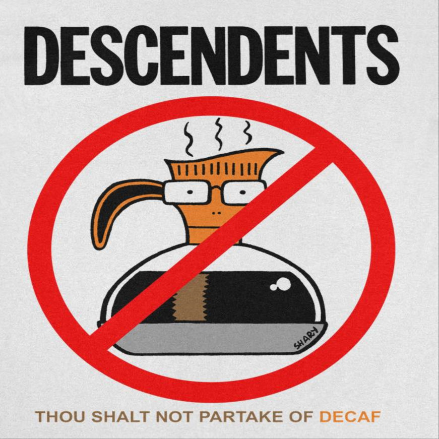 Descendents Decaf Mens T Shirt White Officially Licensed
