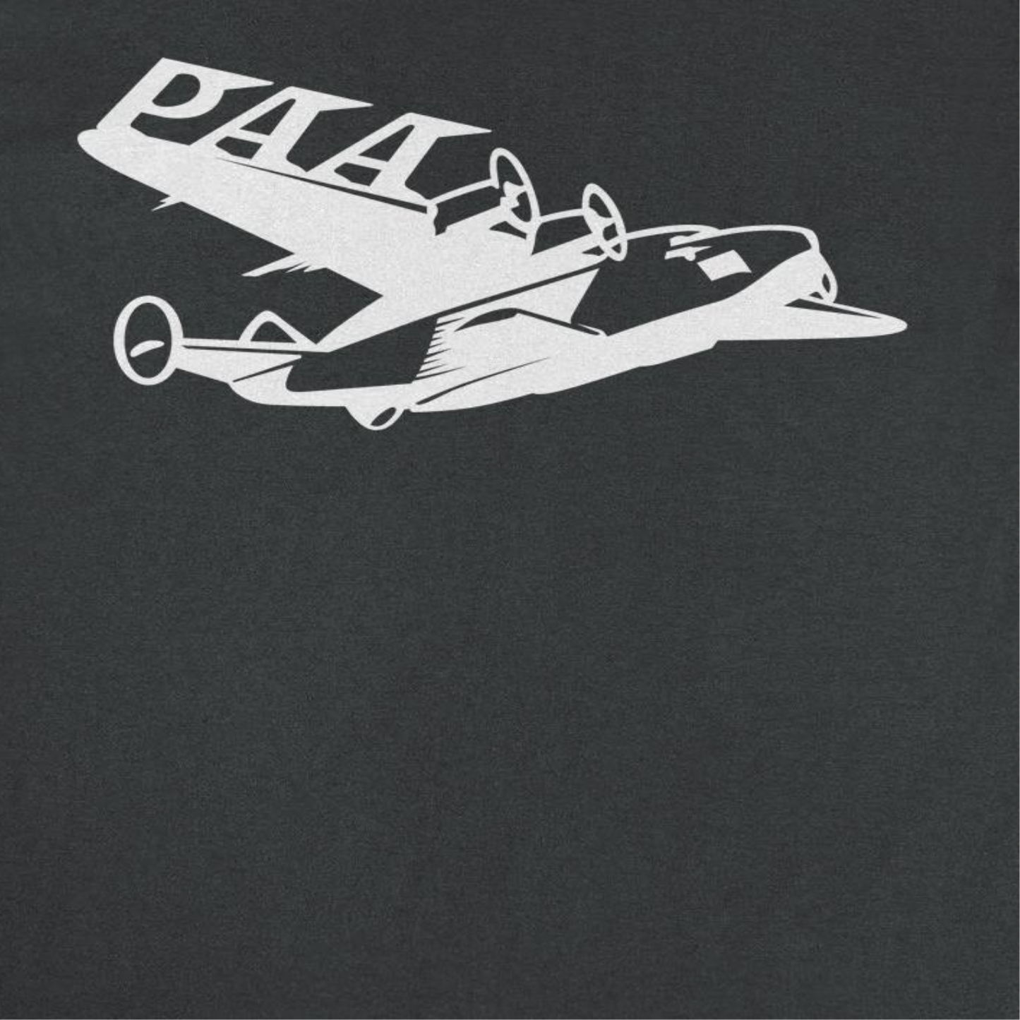 Pan Am PAA Wing White Print Mens T Shirt Black Officially Licensed