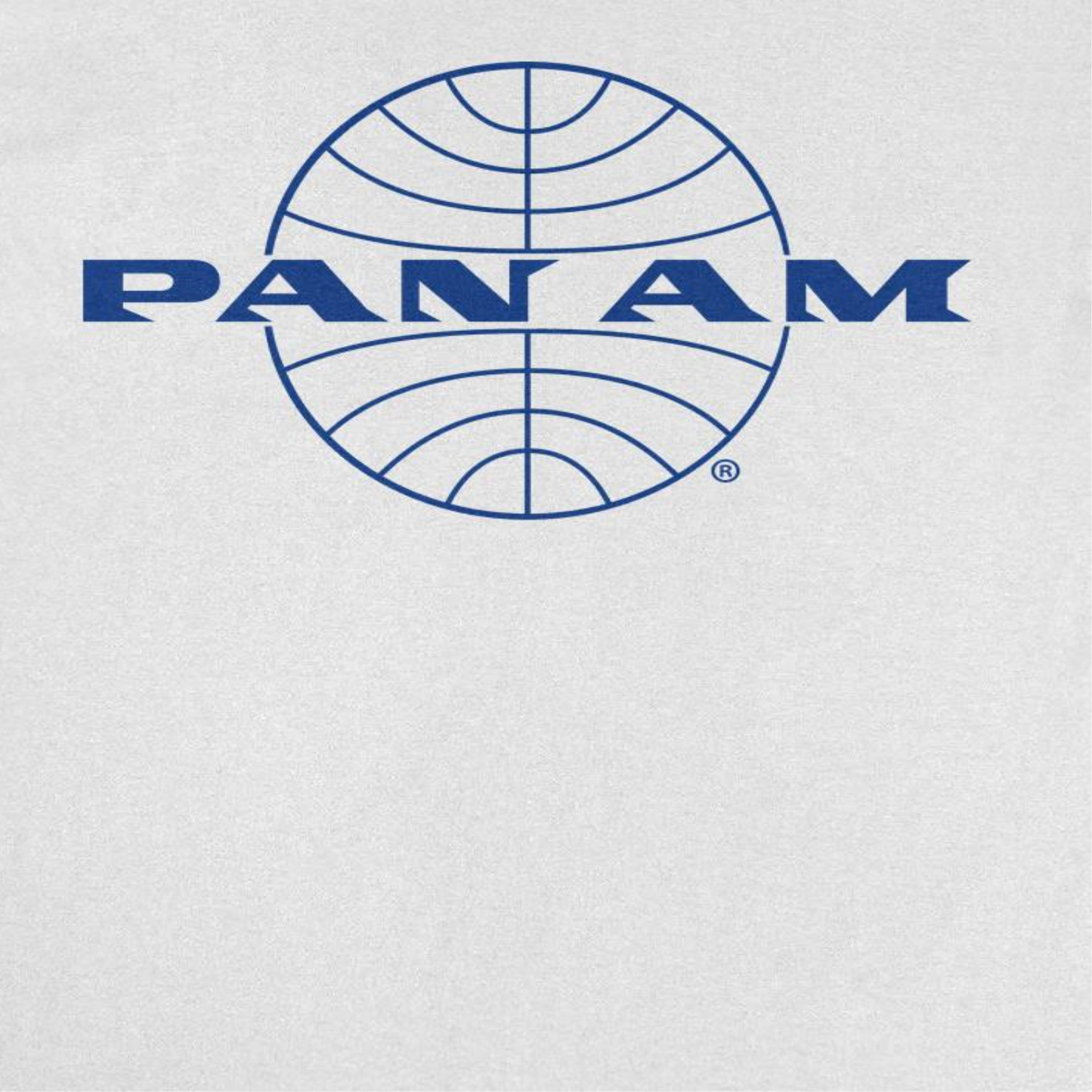 Pan Am Classic Blue Logo Out Mens T Shirt White Officially Licensed