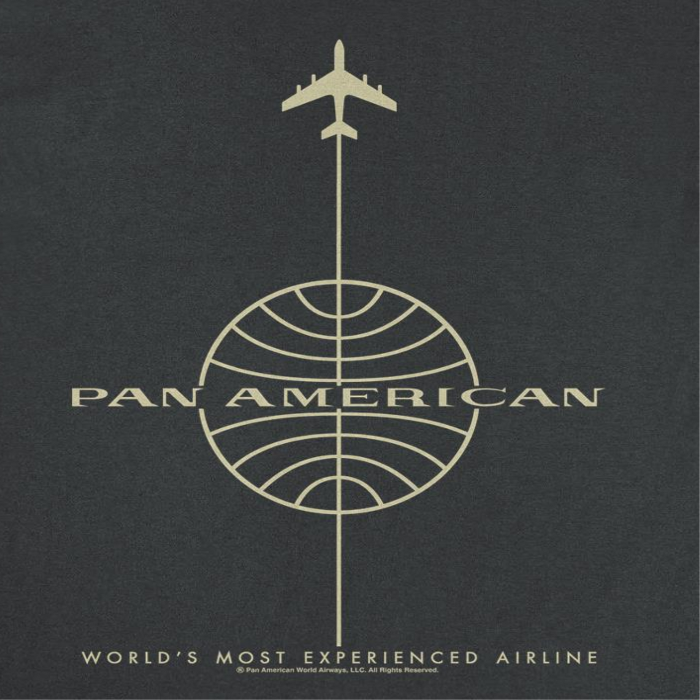 Pan Am Worlds Most Experienced Airline Mens T Shirt Black Officially Licensed