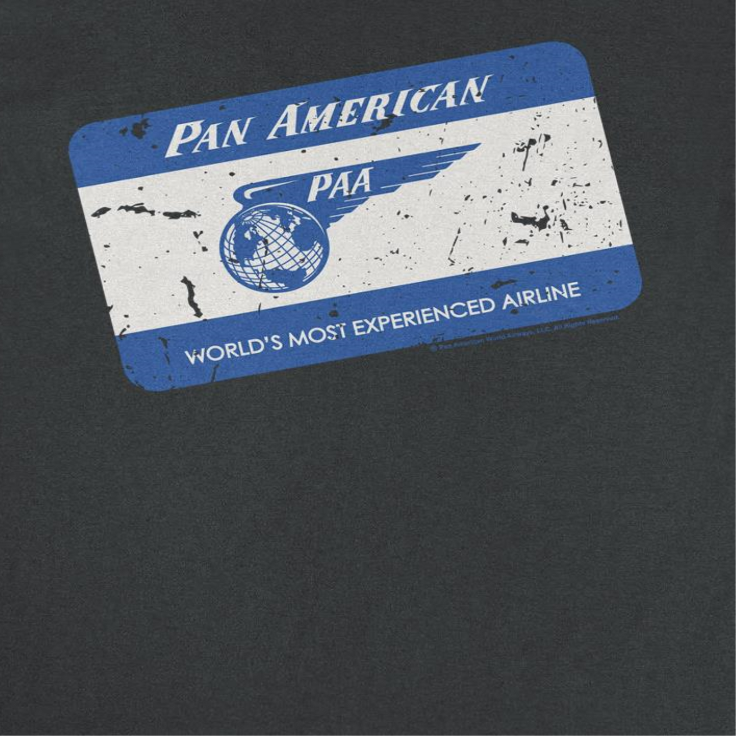 Pan Am Retro PAA Business Card Mens T Shirt Black Officially Licensed