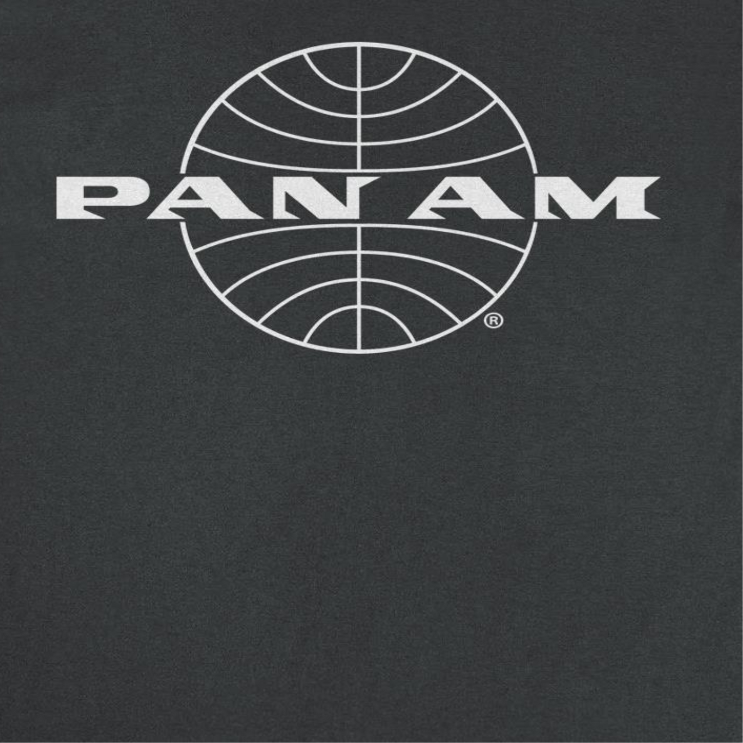Pan Am Classic White Logo Out Mens T Shirt Black Officially Licensed