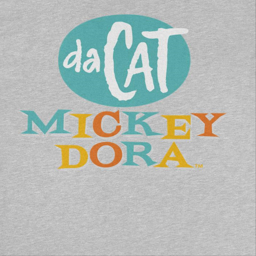 Mickey Da Cat Dora Retro Style Text Retro Surfer Miki Mens T Shirt Sport Grey Officially Licensed