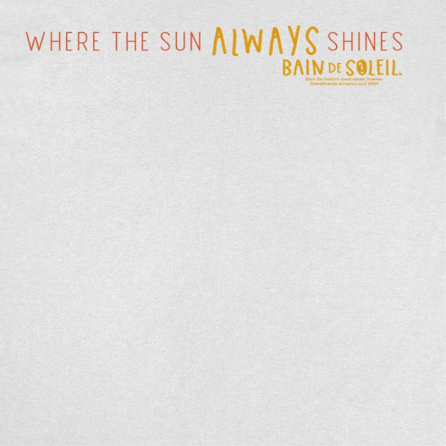 Bain De Soleil Where the Sun Always Shines Retro Sunscreen Mens T Shirt White Officially Licensed