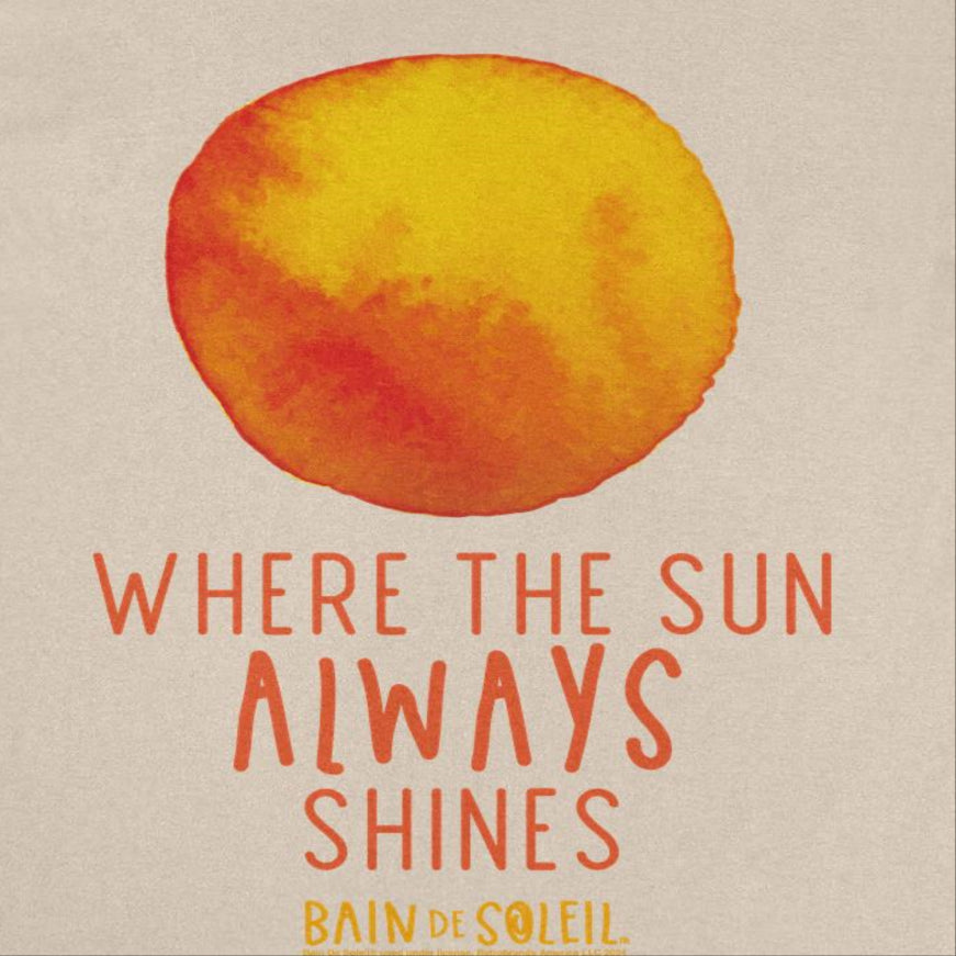 Bain De Soleil Orange Water Colour Sun Text Retro Sunscreen Mens T Shirt Sand Officially Licensed