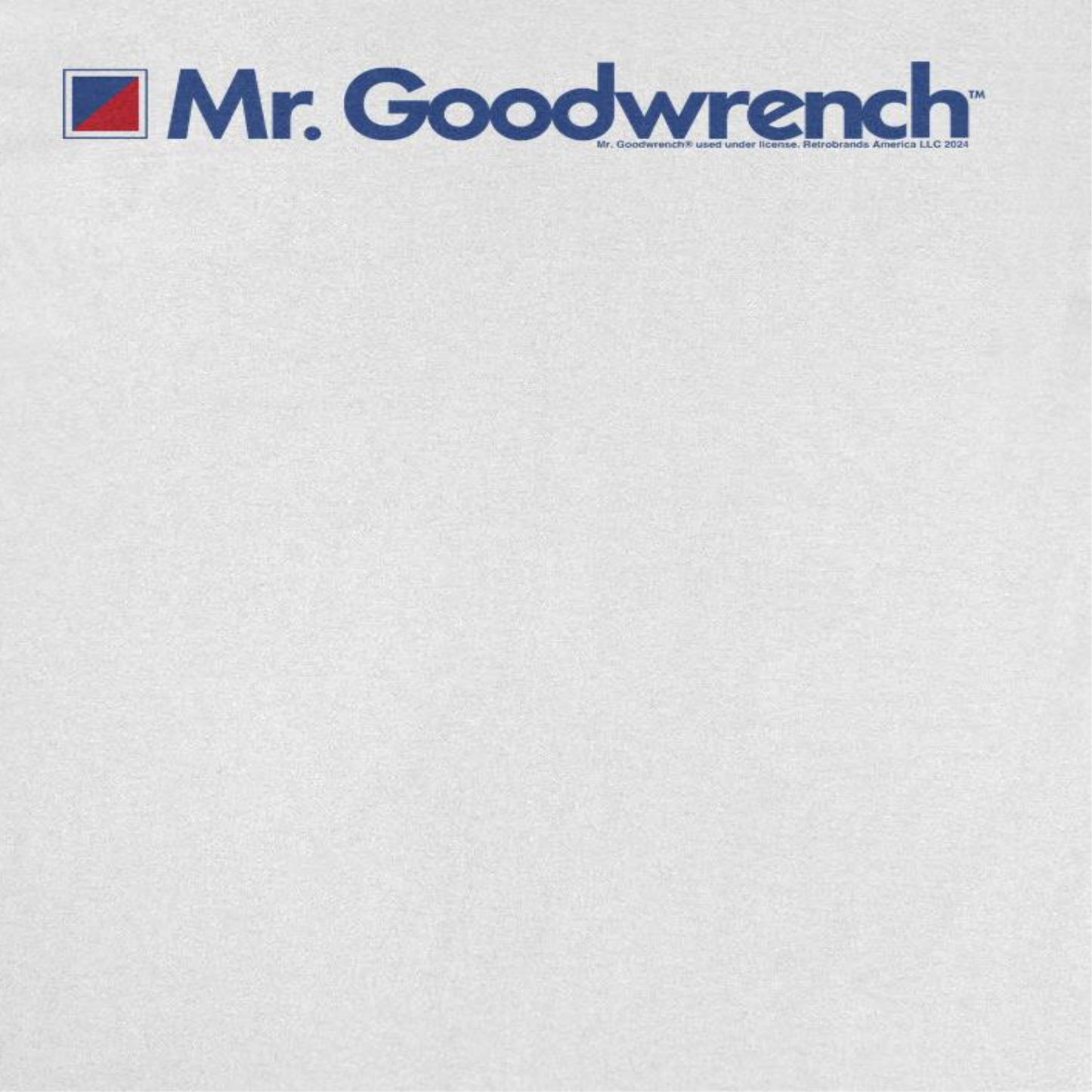 Mr Goodwrench Text Logo Retro Auto Mens T Shirt White Officially Licensed