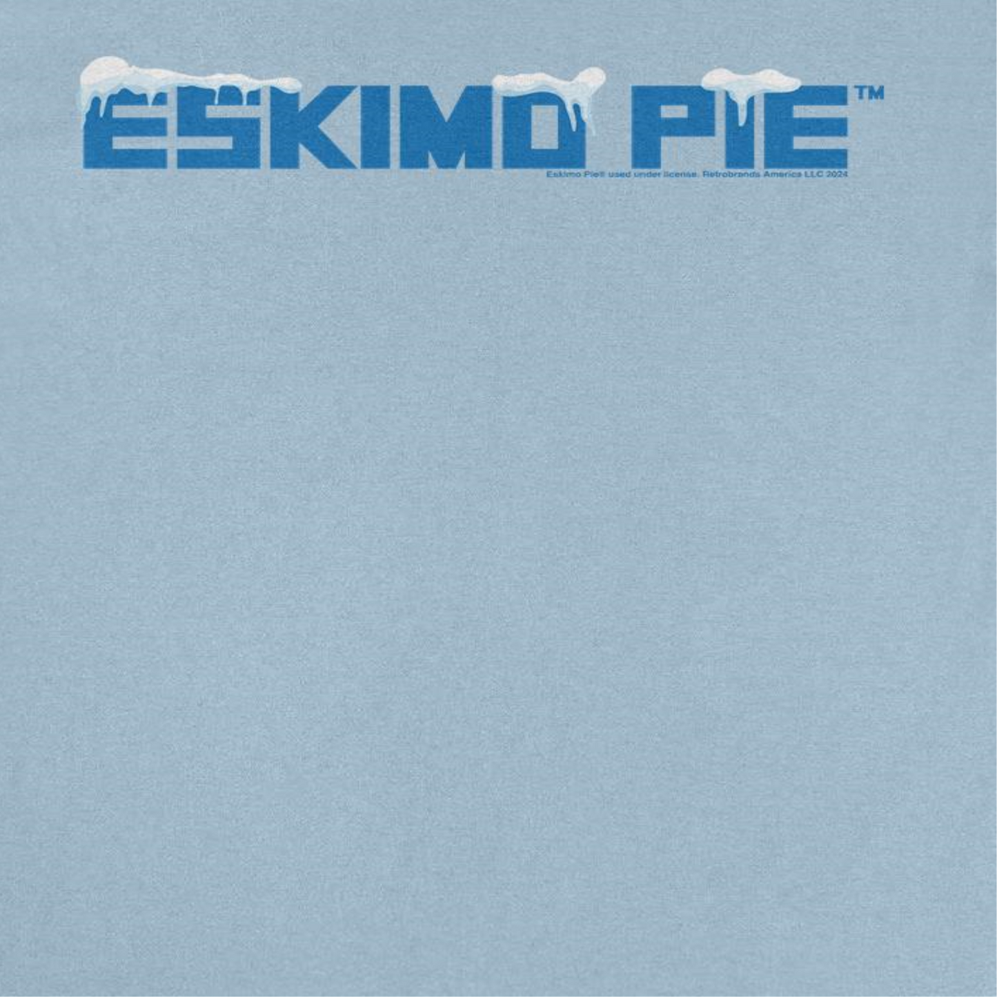 Eskimo Pie Retro Ice Cream Bar Logo Mens T Shirt Light Blue Officially Licensed