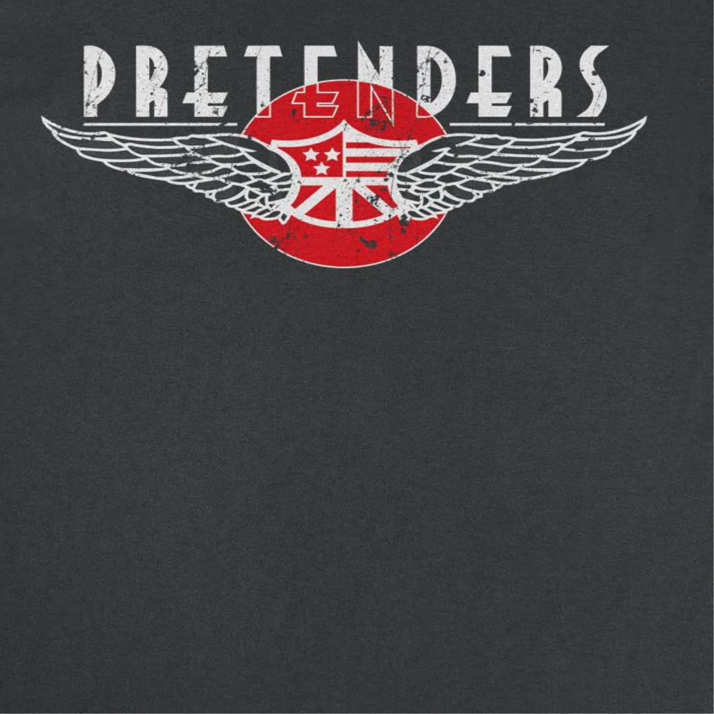 The Pretenders Pretenders Winged Emblem Mens T Shirt Black Officially Licensed