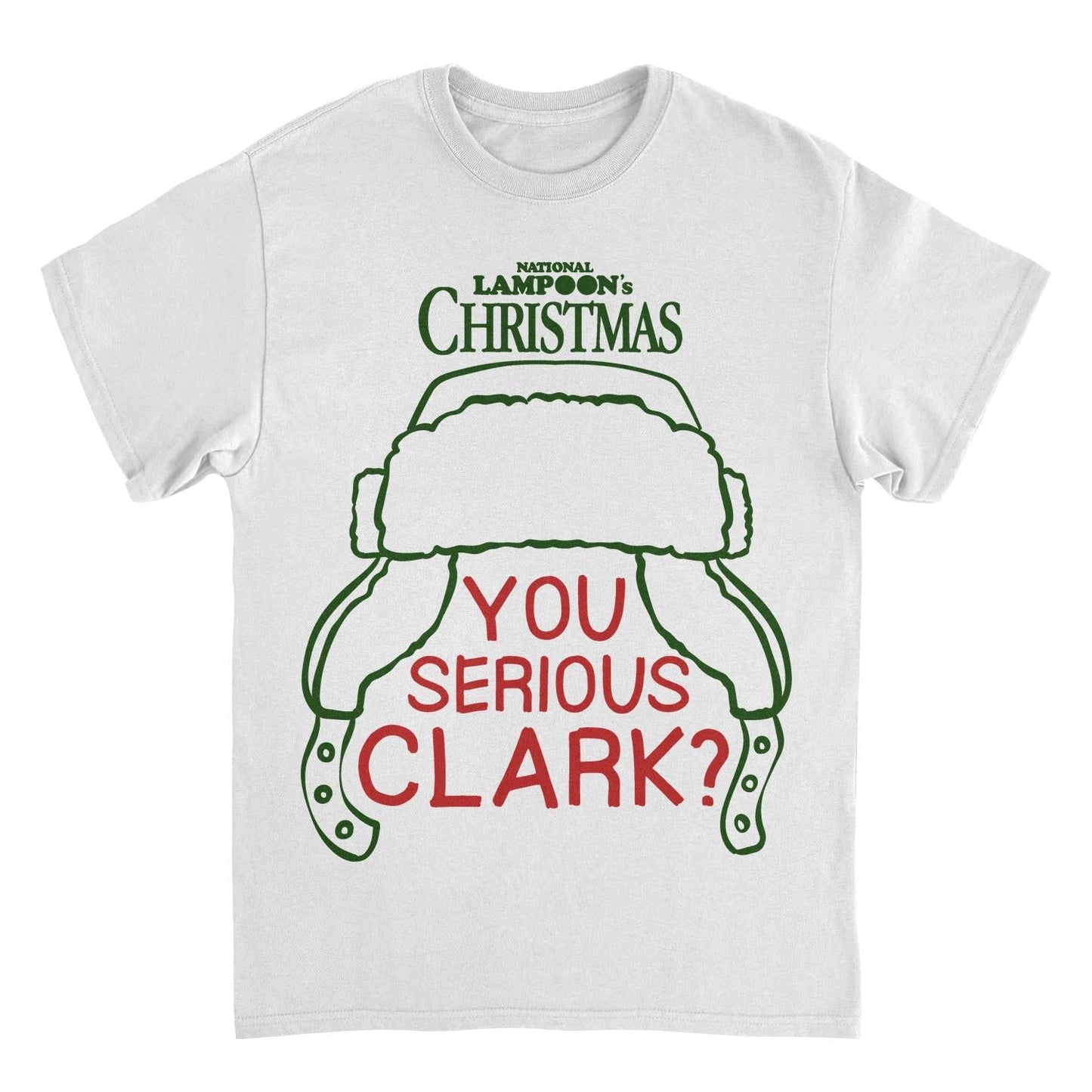 National Lampoon's Christmas Vacation You Serious Clark Mens T Shirt White Officially Licensed