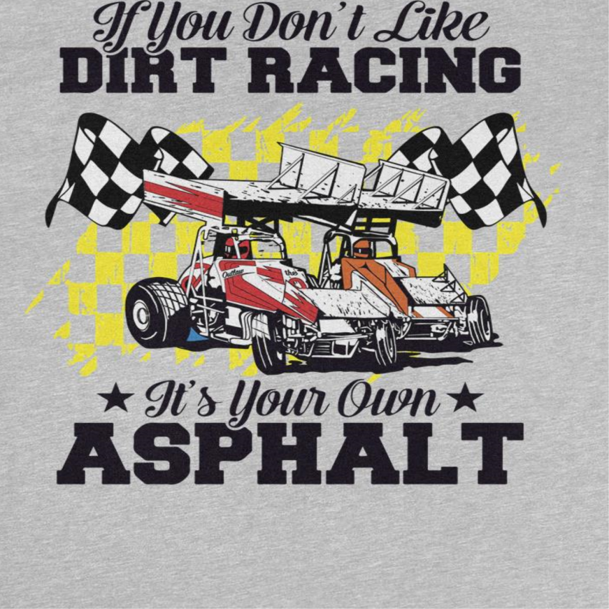 World of Outlaws Its Your Own Asphalt Mens T Shirt Sport Grey Officially Licensed