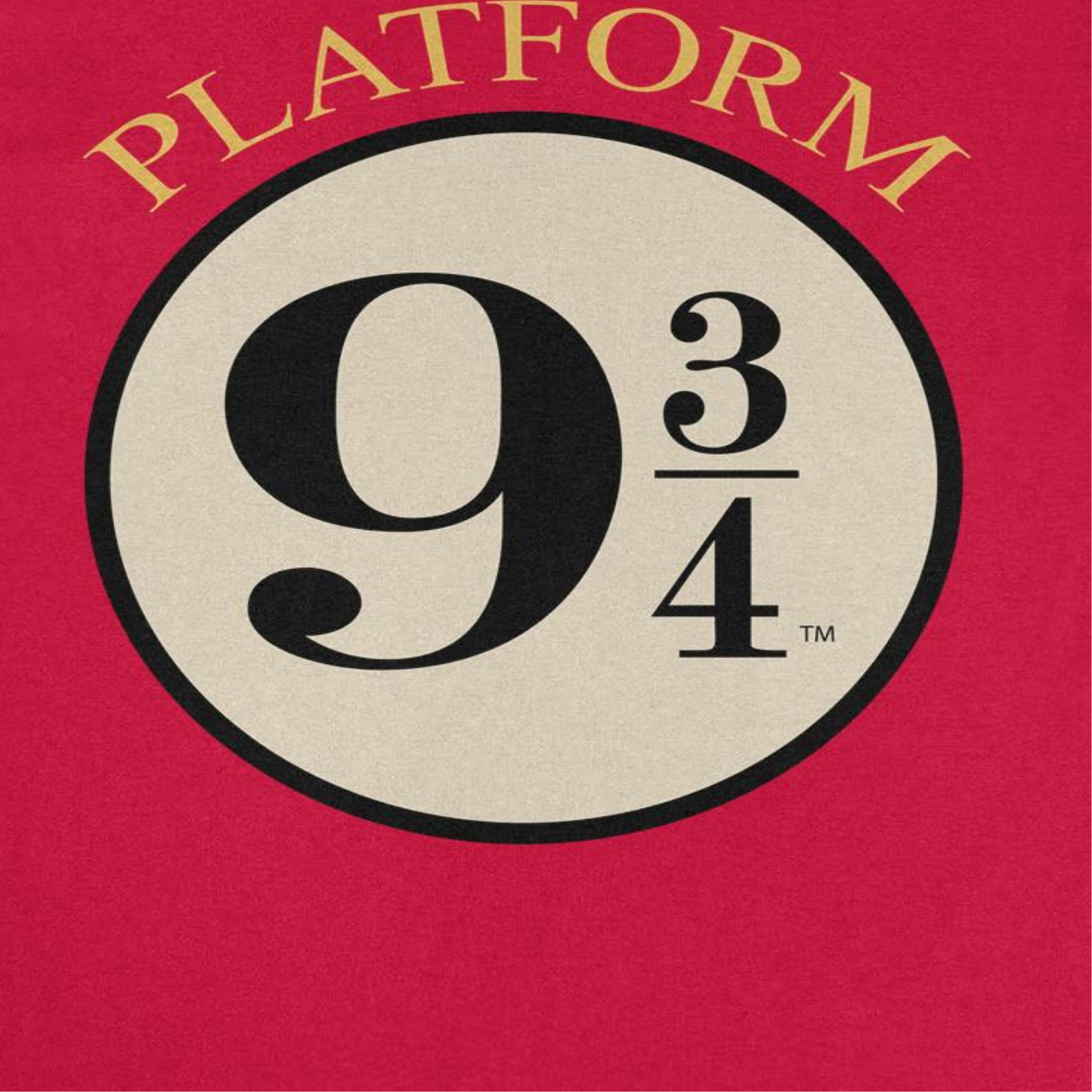 Harry Potter Platform 9 34 Mens T Shirt Red Officially Licensed