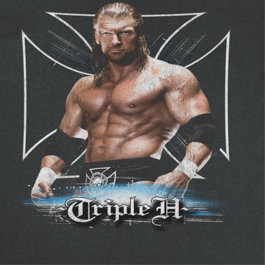 WWE HHH Triple H Mens T Shirt Black Officially Licensed
