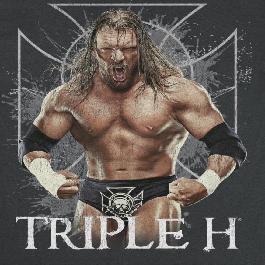 WWE Triple H Mens T Shirt Black Officially Licensed