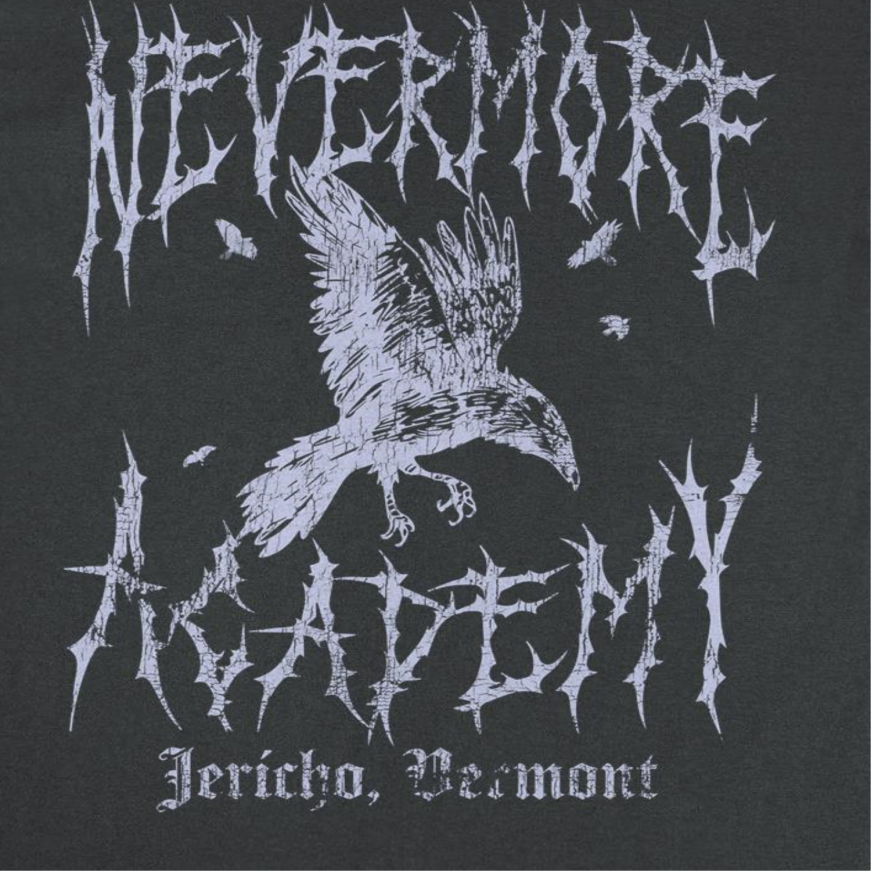Wednesday Nevermore Academy T Shirt Black Officially Licensed