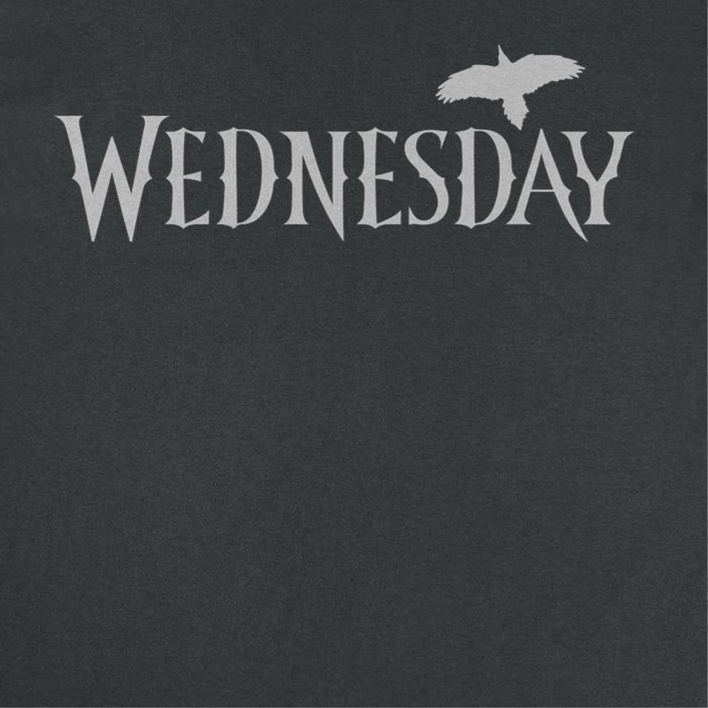 Wednesday Wednesday Logo Gray T Shirt Black Officially Licensed