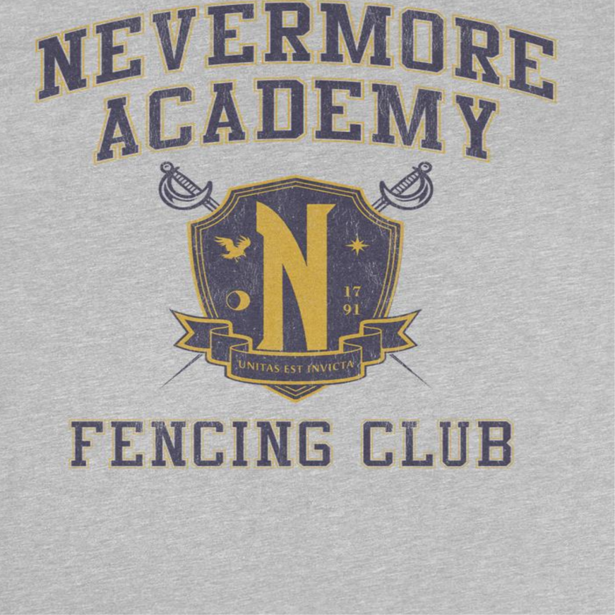 Wednesday Fencing 5 T Shirt Sport Grey Officially Licensed