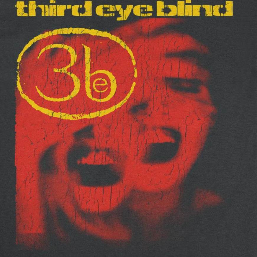 Third Eye Blind Screaming 3EB Logo T Shirt Black Officially Licensed