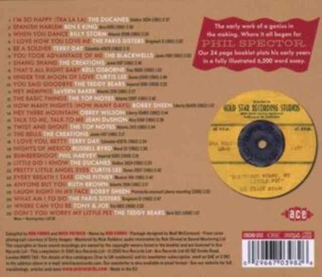 Various Artists - Phil Spector Early Productions / Various Music CD