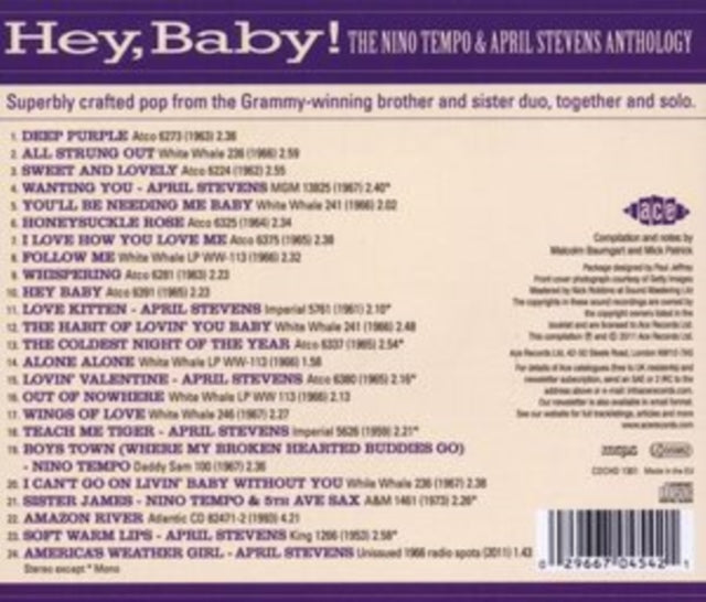April Nino / Stevens Tempo - Hey Baby: Anthology Music CD