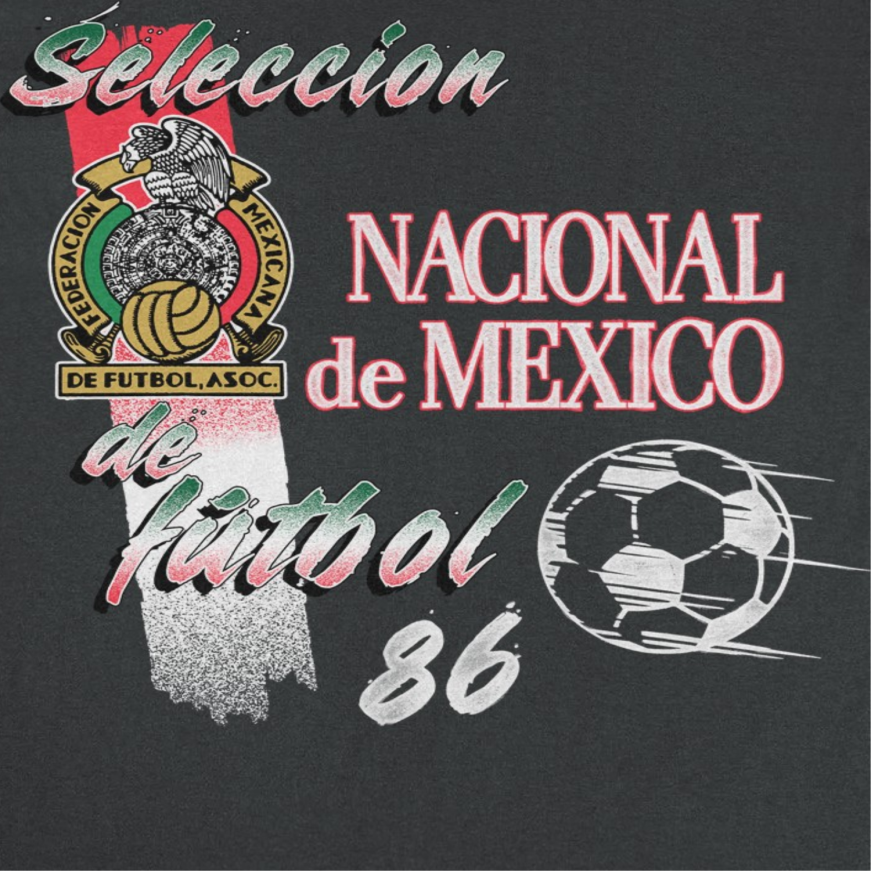 Toffs Retro Soccer Futbol Nacional De Mexico Mens T Shirt Black Officially Licensed