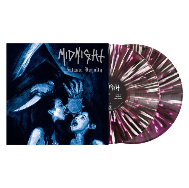 Midnight - Satanic Royalty (Transparent Deep Purple W/ Black & White Splatter LP Vinyl) Vinyl Record