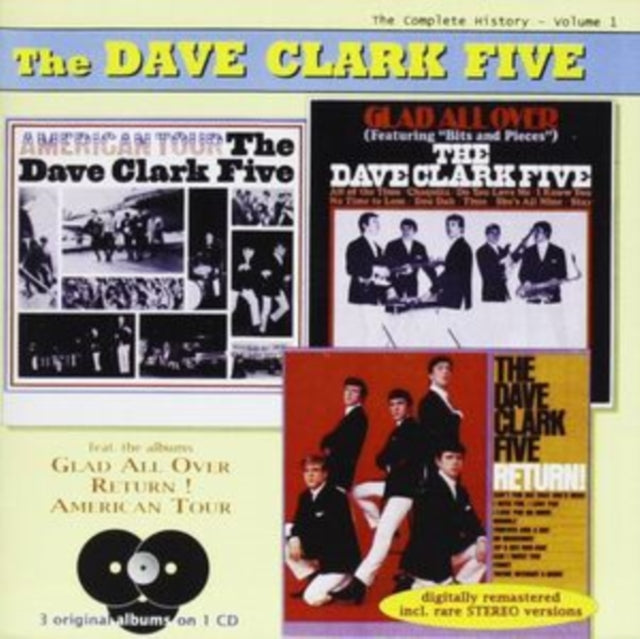 Dave Five Clark - Stereo LP Collection, Vol. 1-3 LPs On 1 CD-33 Cuts-26 Stereo Debuts Music CD