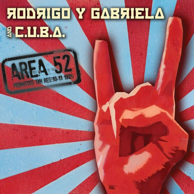 Rodrigo Y Gabriela; C.U.B.A - Area 52 (Red/Blue Splatter Vinyl/2LP) Vinyl Record