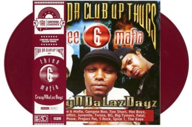 Tear Da Club Up Thugs Of Three 6 Mafia - Crazyndalazdayz (Dried Blood Red Vinyl/2LP) Vinyl Record